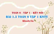 Bài 1.3 SGK Toán 8 tập 1 Kết nối tri thức